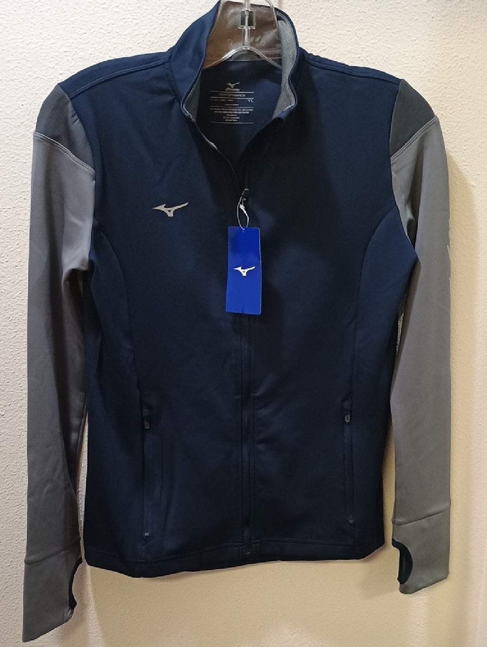 Mizuno Kid's Navy & Gray Performance Zip Jacket